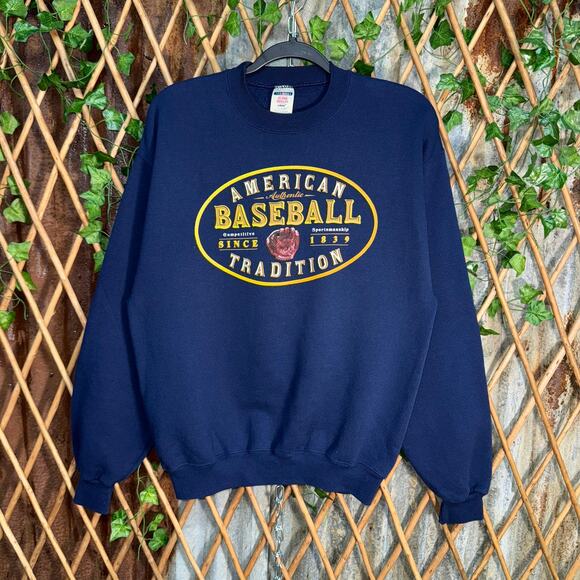 Vintage Y2K American MLB baseball throwback 00s sweatshirt - Picture 1 of 4